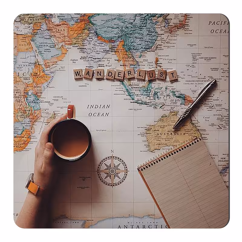 مگنت طرح دختر و جهانگردی کد wmg3797