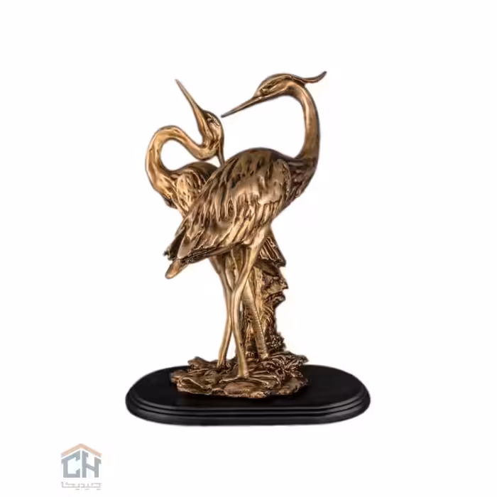 مجسمه لک لک گلدکیش طرح برنز مدل 4760