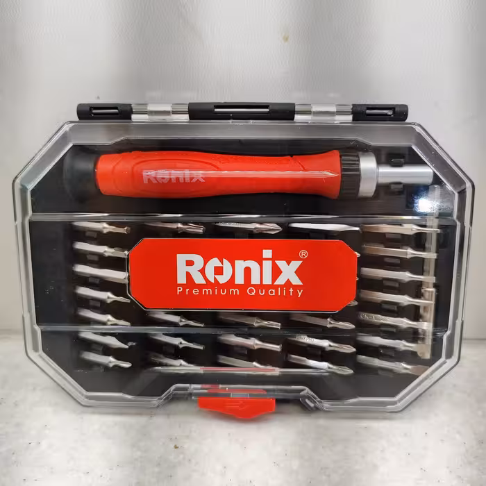 مجموعه 37 عددی پیچ گوشتی ساعتی جغجغه ای رونیکس مدل RH-2719 پیچگوشتی ساعتی رونیکس مدل rh-2719