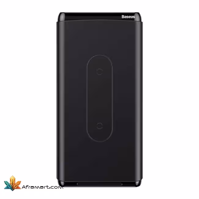 شارژر همراه بی سیم باسئوس ظرفیت 10000 میلی آمپر ساعت مدل WXHSD-D01