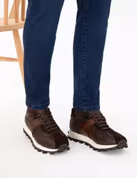 کفش روزمره مردانه قهوه ای پیرکاردین - فروشگاه لباس شهرمون