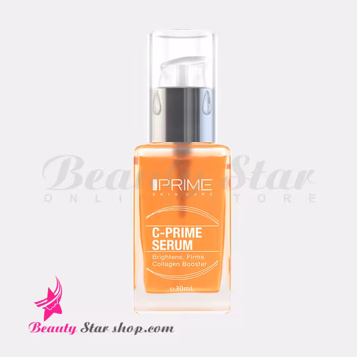 سرم روشن کننده و سفت کننده ویتامین سی پرایم مدل C-Prime مناسب انواع پوست حجم 30 میلی لیتر