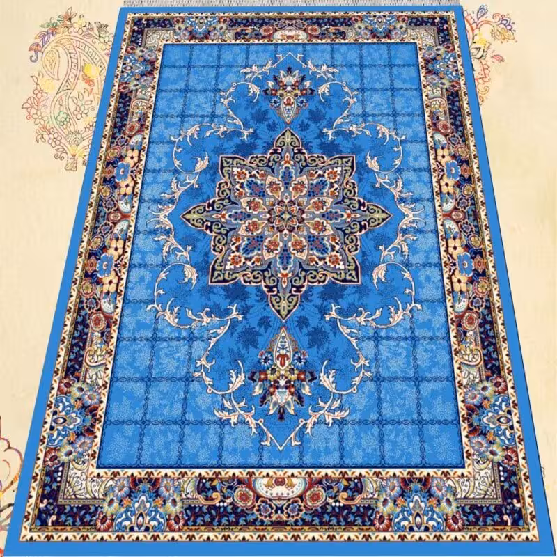 گلیم فرش ماشینی کاشان طرح هیوا6متری(هزینه ارسال باخریداروپس کرایه میباشد)