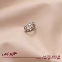 انگشتر نقره دورنگین ES_3753