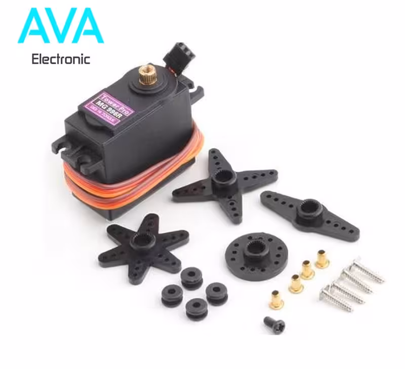 سرو موتور MG996 دنده پلاستیکی با زاویه چرخش 360 درجه
