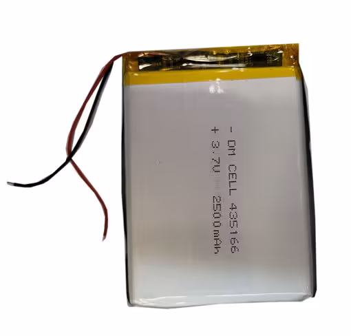 باتری لیتیوم پلیمر 3.7 ولت 2500 میلی آمپر 435166