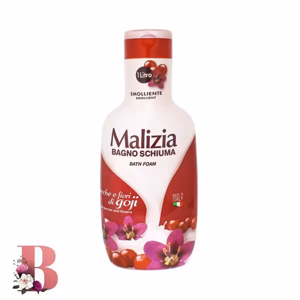 شامپو بدن مالیزیا مدل گوجی 1000 میلی لیتر | Malizia bacche e fiori di goji goji berries & flowers bath foam 1000ml