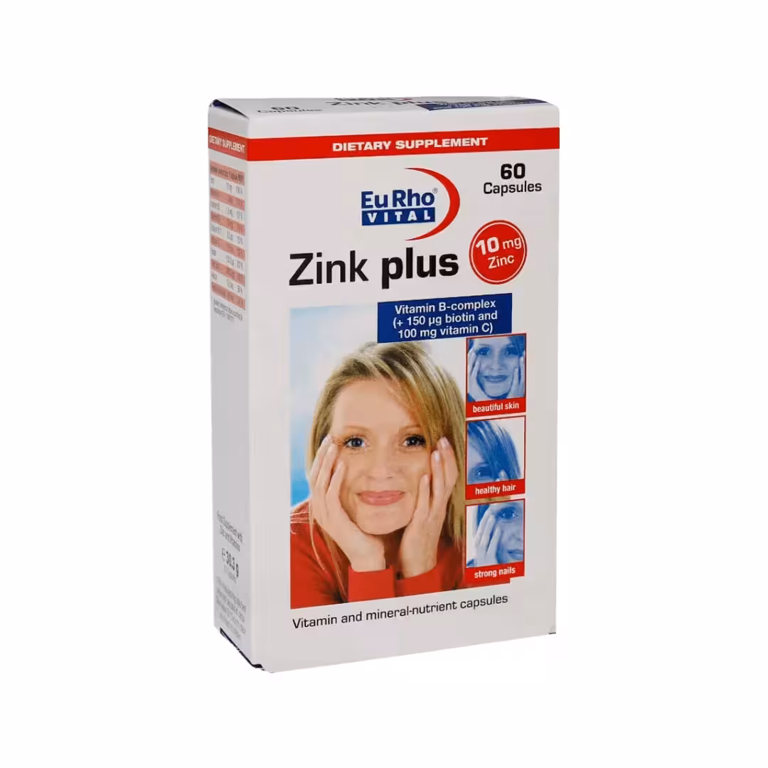 زینک پلاس یوروویتال 10 میلی گرم 60 عددی