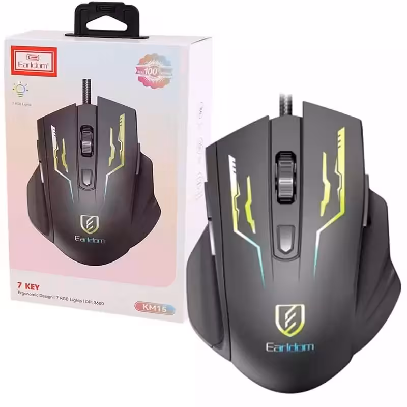 ماوس سیم دار گیمینگ مدل ET-KM15