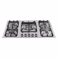 اجاق گاز صفحه ای درسا مدل DG2203-5M استیل 5 شعله ای
