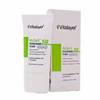 کرم ضدآفتاب پوست چرب spf 50 اکتی ویت ویتالایر بی رنگ (50 میل)
