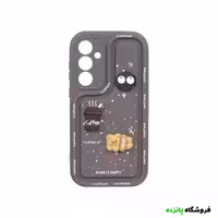 قاب Coffee عروسک برجسته Samsung A35 – قهوه ای