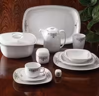 سرویس 98 پارچه 12 نفره طرح مونت کارلو پلاتینی