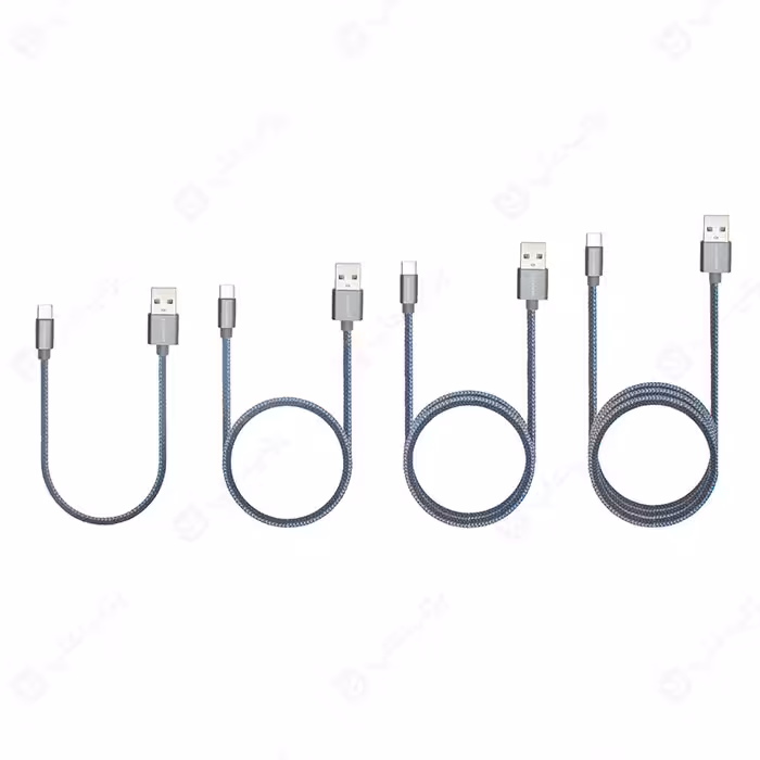 کابل شارژ USB به تایپ C کلومن مدل KD-19 پک 4 تایی