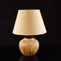 آباژور رومیزی سرامیک کرم آسا