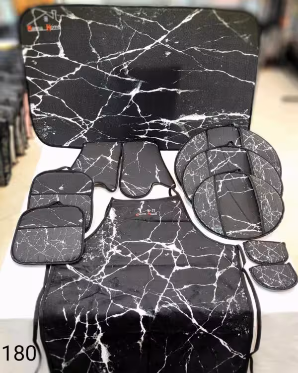 سرویس دم کنی 11 پارچه آشپزخانه طرح ماربل کد 180