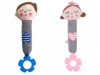 جغجغه سوسیسی دارای دندانگیر طرح دختر و پسر baby 4 life