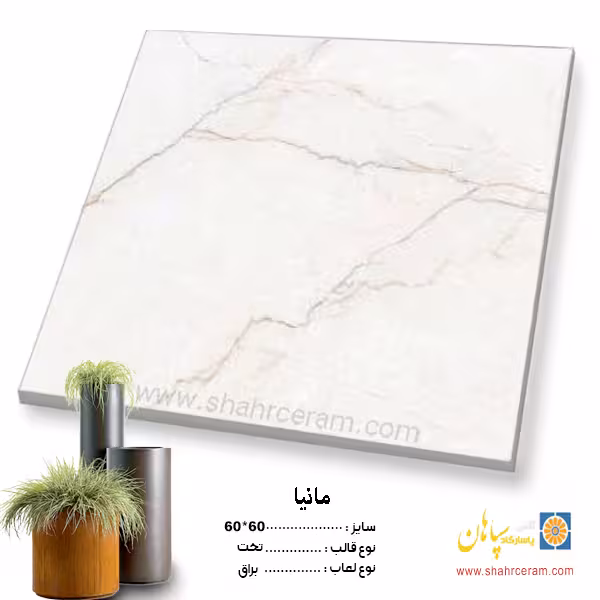 سرامیک مانیا 60*60 کاشی پاسارگاد سپاهان