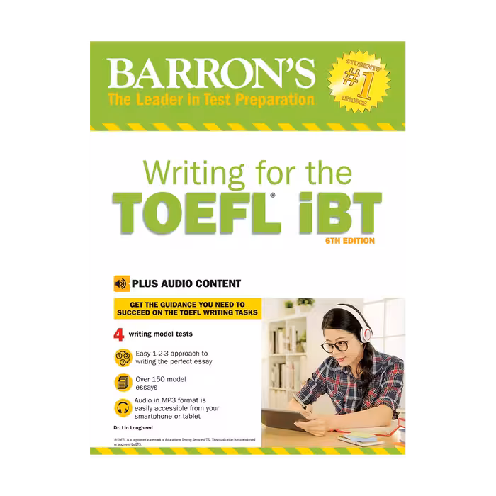 کتاب Barron's Writing For The TOEFL IBT(6TH) CD برای آزمون تافل