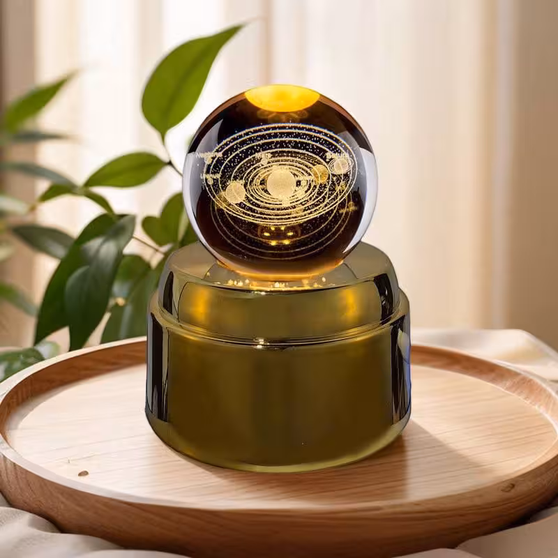 گوی چرخان طرح زیبای منظومه شمسی ( قطر گوی 8 سانت )