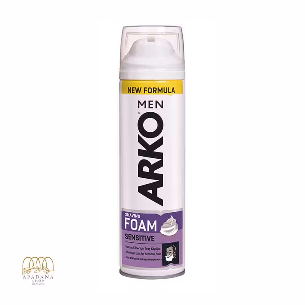 فوم اصلاح آرکو ویژه پوست های حساس Sensitive حجم 200 میل