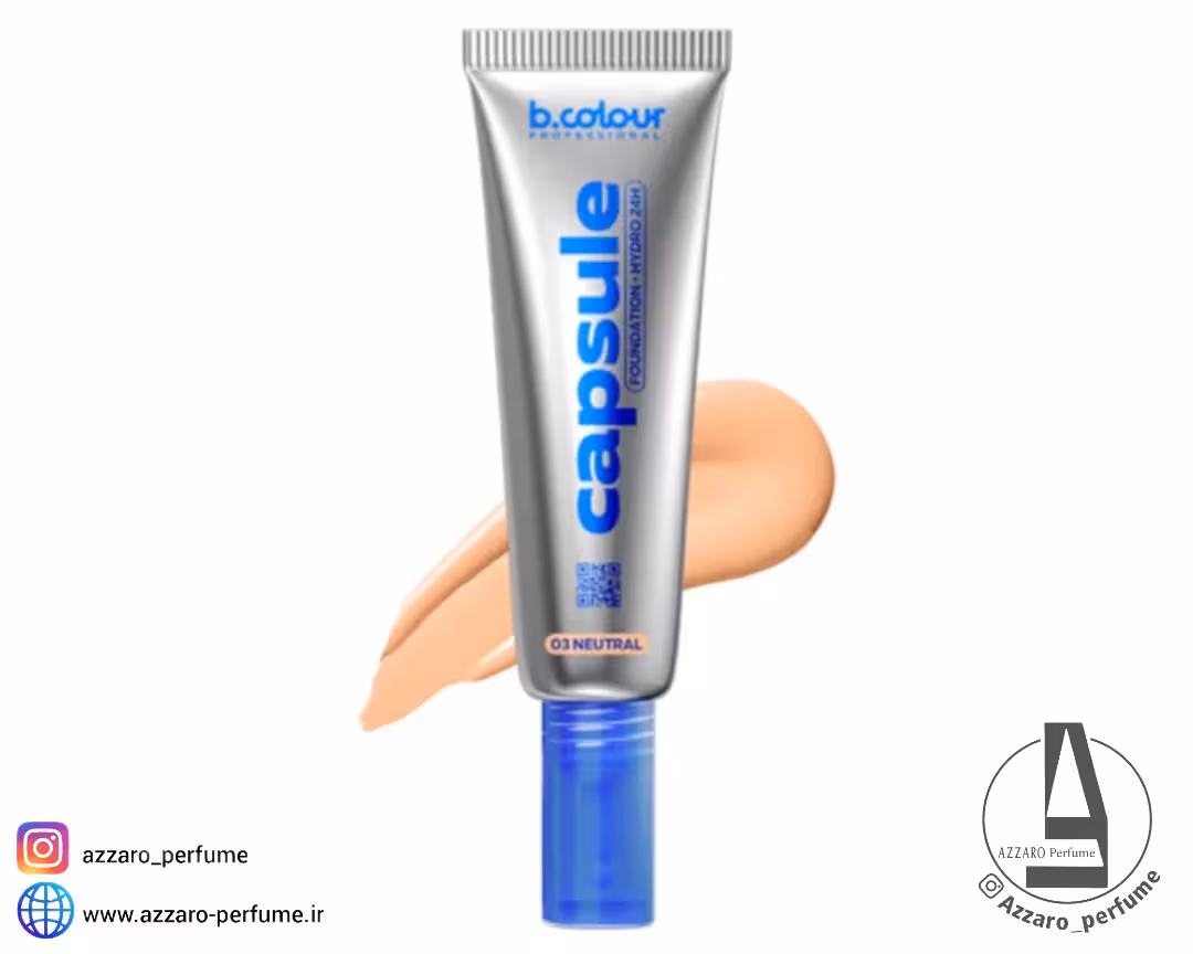 کرم پودر 24 ساعته آبرسان بی کالر رنگ neutral شماره 3 حجم 35 میل