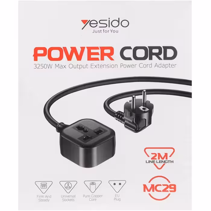 تک راهی برق 2 متری Yesido مدل MC29 – مشکی