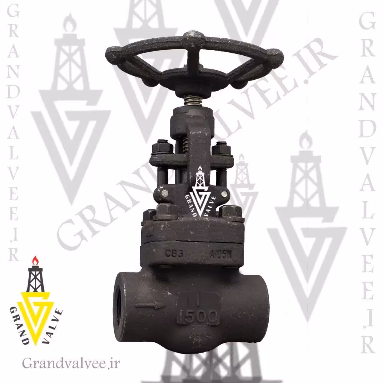 شیرفلکه سوزنی &quot;1/2 1 اینچ کلاس 1500 فولاد فورج جوشی