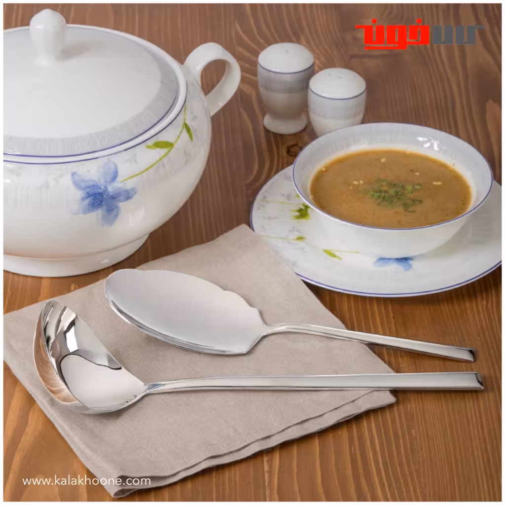 ست کفگیر و ملاقه استیل بنتاتی