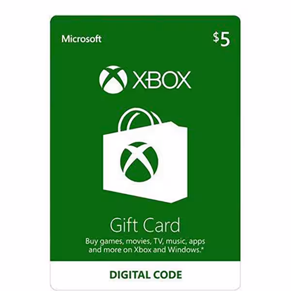 Microsoft XBOX 5$ Gift Card US