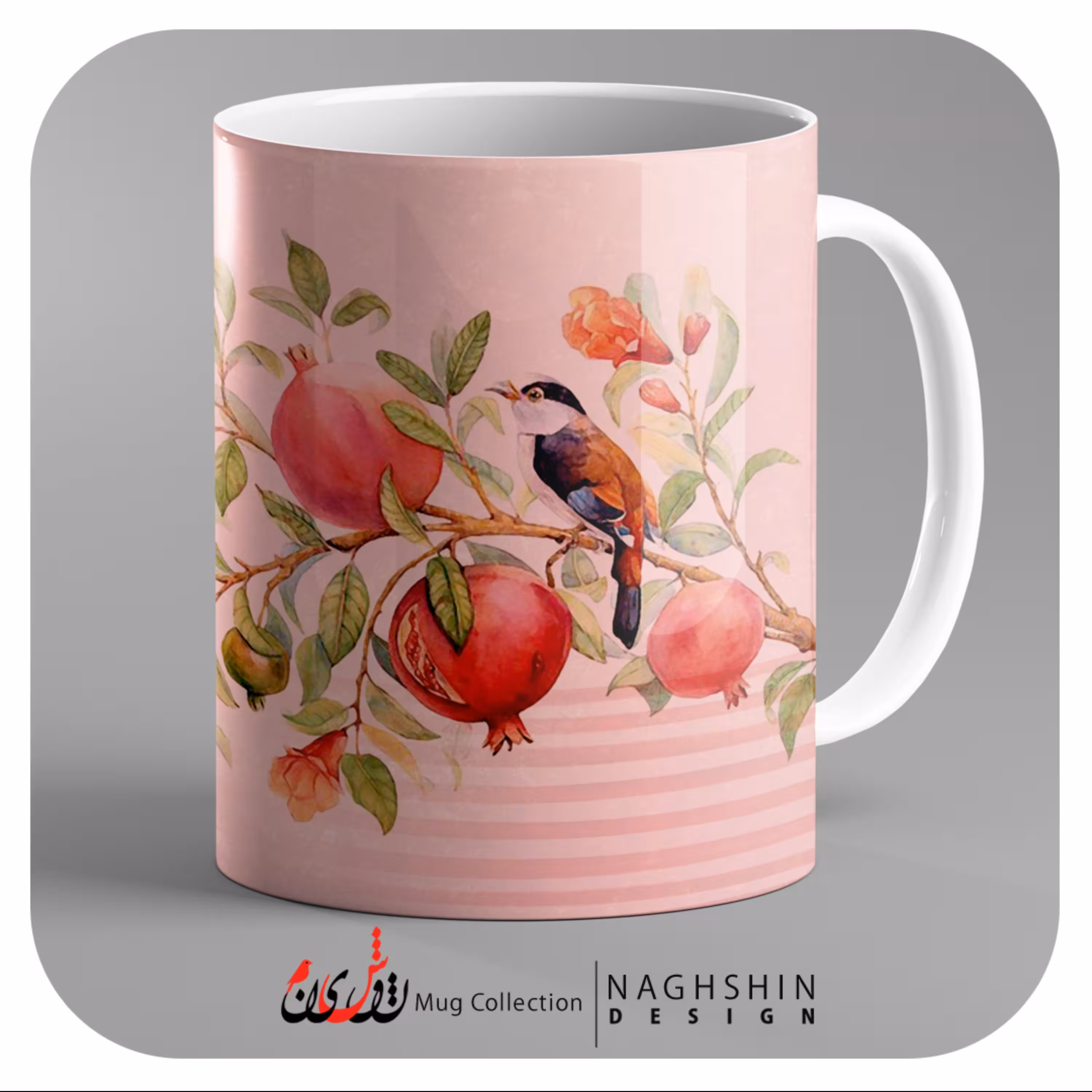 ماگ سرامیکی طرح شب یلدا 3 - چاپ سابلیمیشن - کیفیت عالی