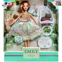 عروسک باربی امیلی با گربه EMILY 088