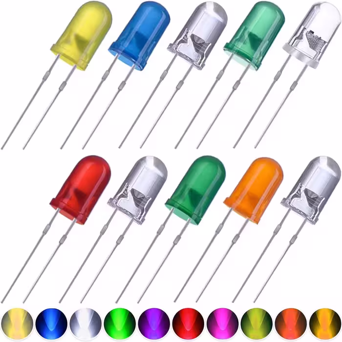 LED چشمک‌زن 5mm هفت رنگ مدل SE