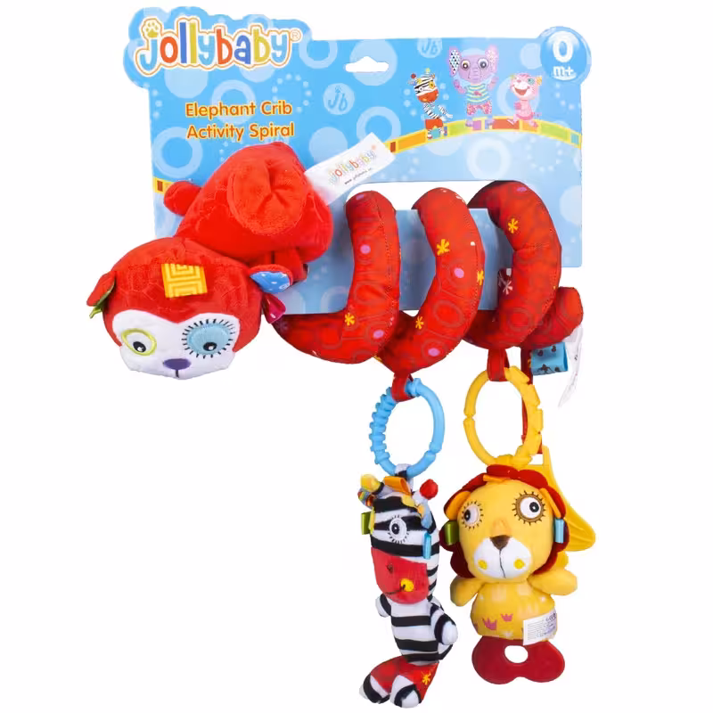 آویز تخت مارپیچ جولی بیبی JOLLY BABY طرح میمون قرمز