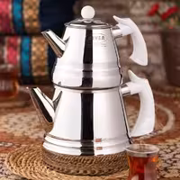 ست کتری و قوری ریور مدل هرمی TP2173 گنجایش کتری 3 لیتر گنجایش قوری 1 لیتر