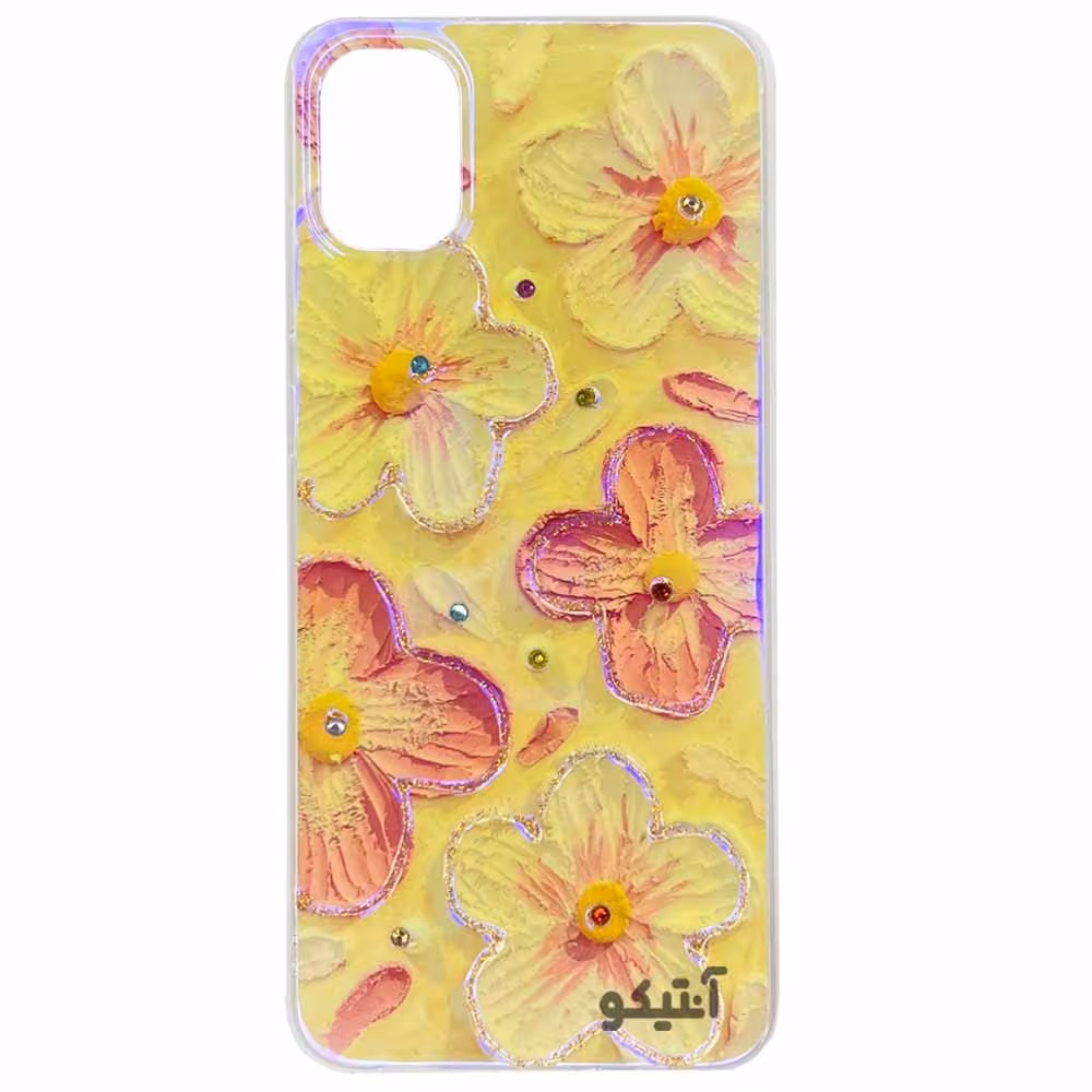 قاب طرح گل های یخی مناسب برای Samsung A05-کد40574