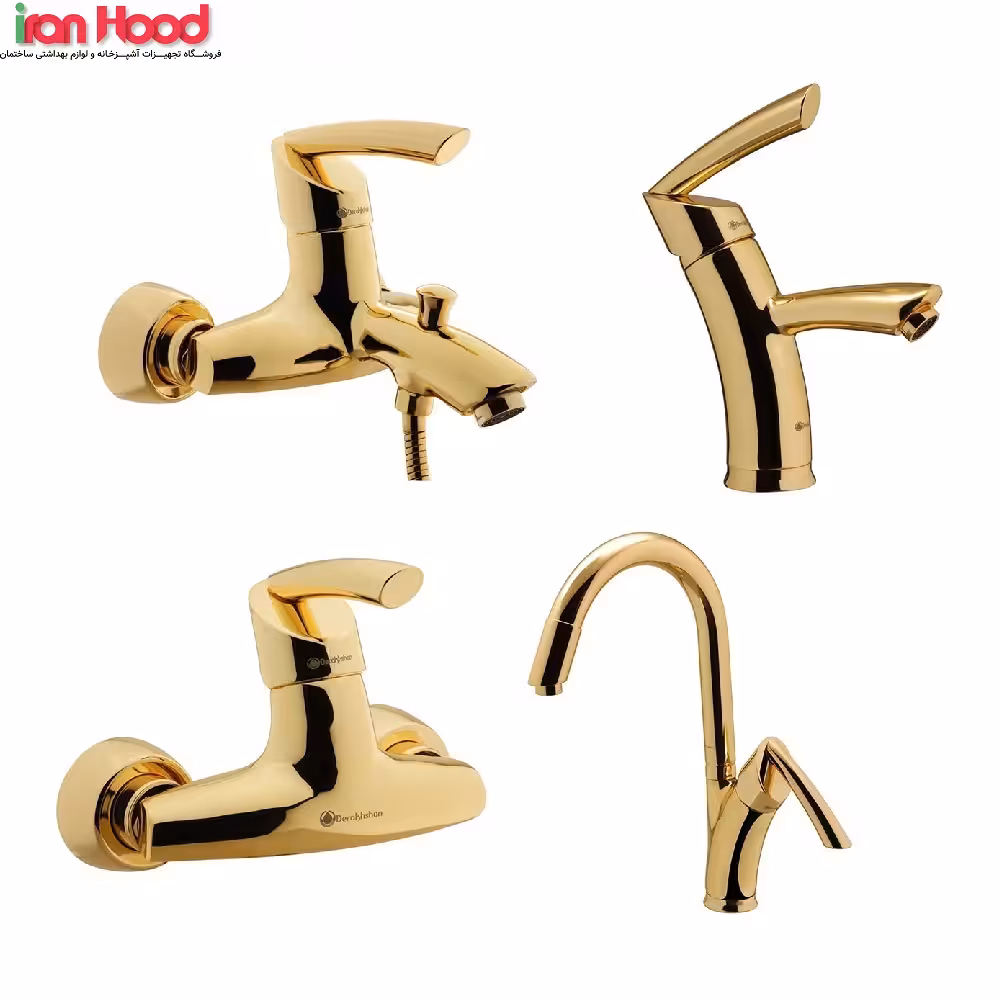 شیرالات درخشان مدل تاپ طلایی