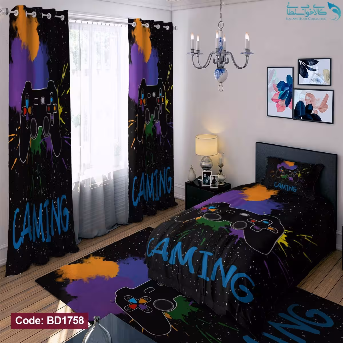 روتختی طرح Gaming یکنفره کد BD1758