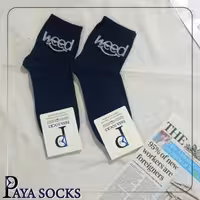 جوراب نوشته دار پک 12عددی طرح weed