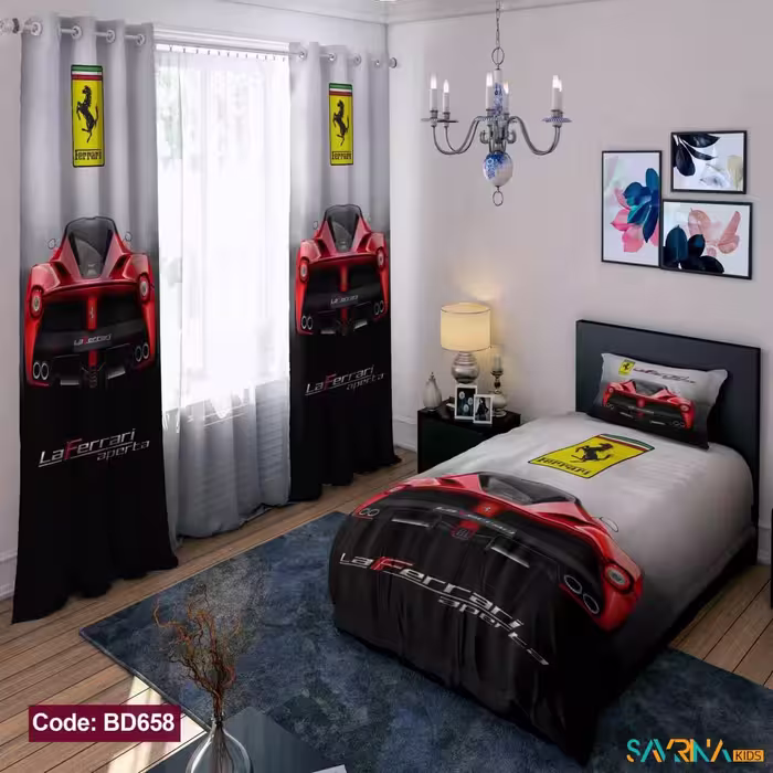 ست اتاق خواب پسرانه طرح ماشین فراری کد BD658