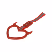 آویز سوریکاوا طرح قلب شاخ دار قرمز