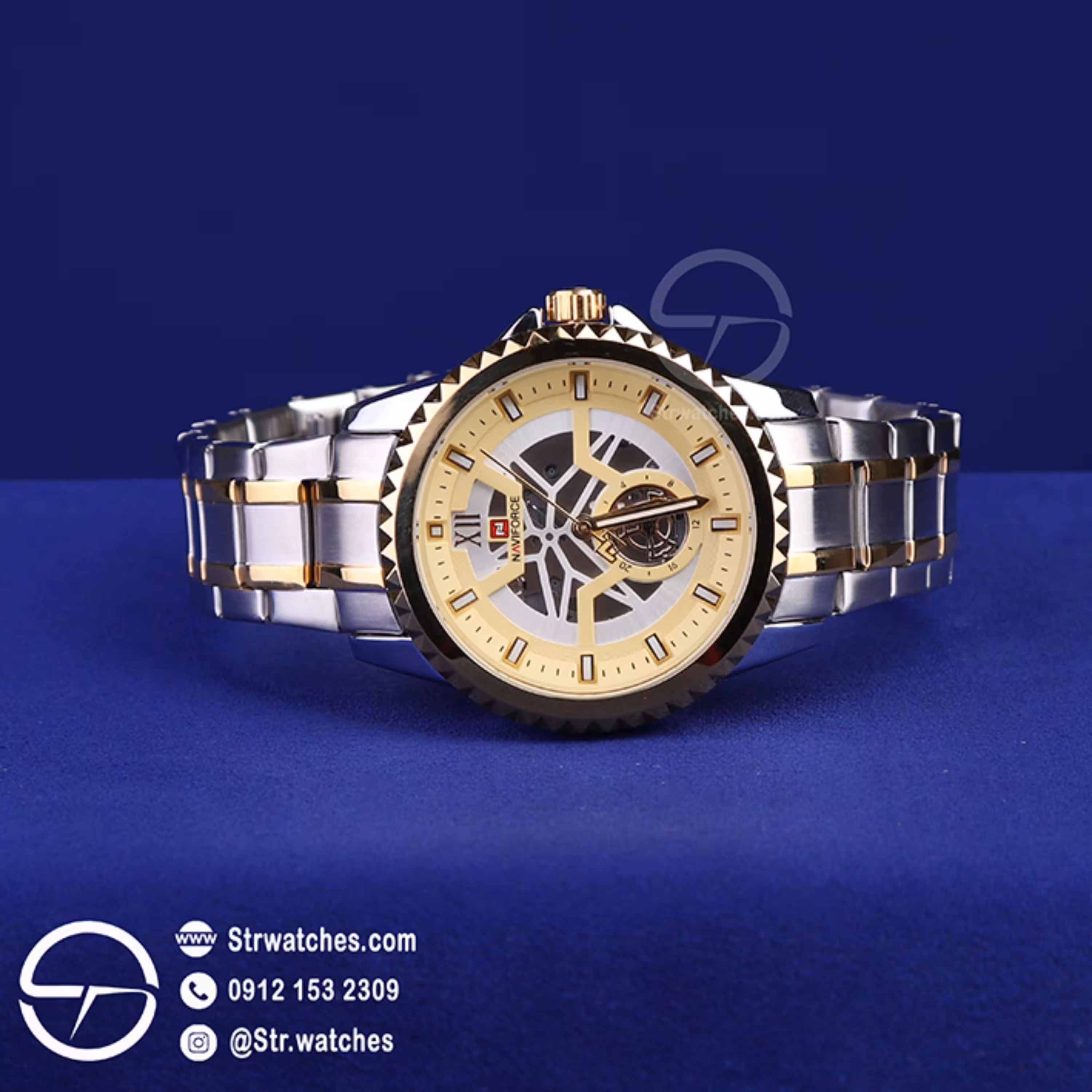 ساعت مچی مردانه عقربه  ای نیوی فورس اورجینال مدل NF9186