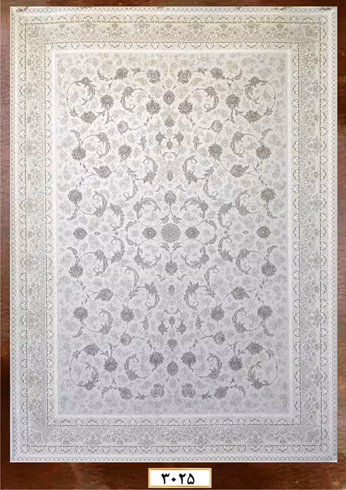 فرش ماشینی گلبرجسته 1200 شانه آکرلیک کاشان – کالکشن وینتیج