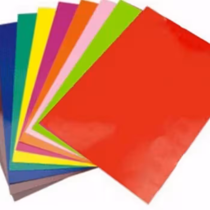 کاغذ رنگی گلاسه10عددی A3