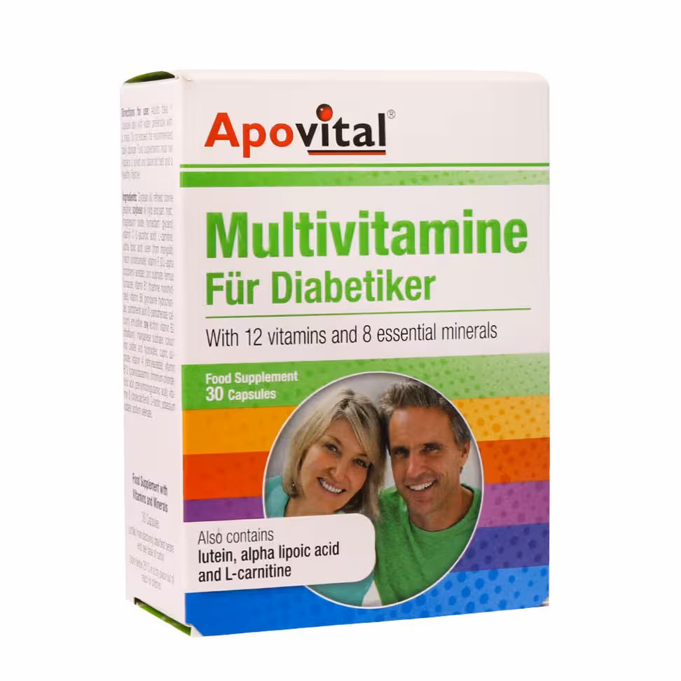 کپسول مولتی ویتامین افراد دیابتی آپوویتال