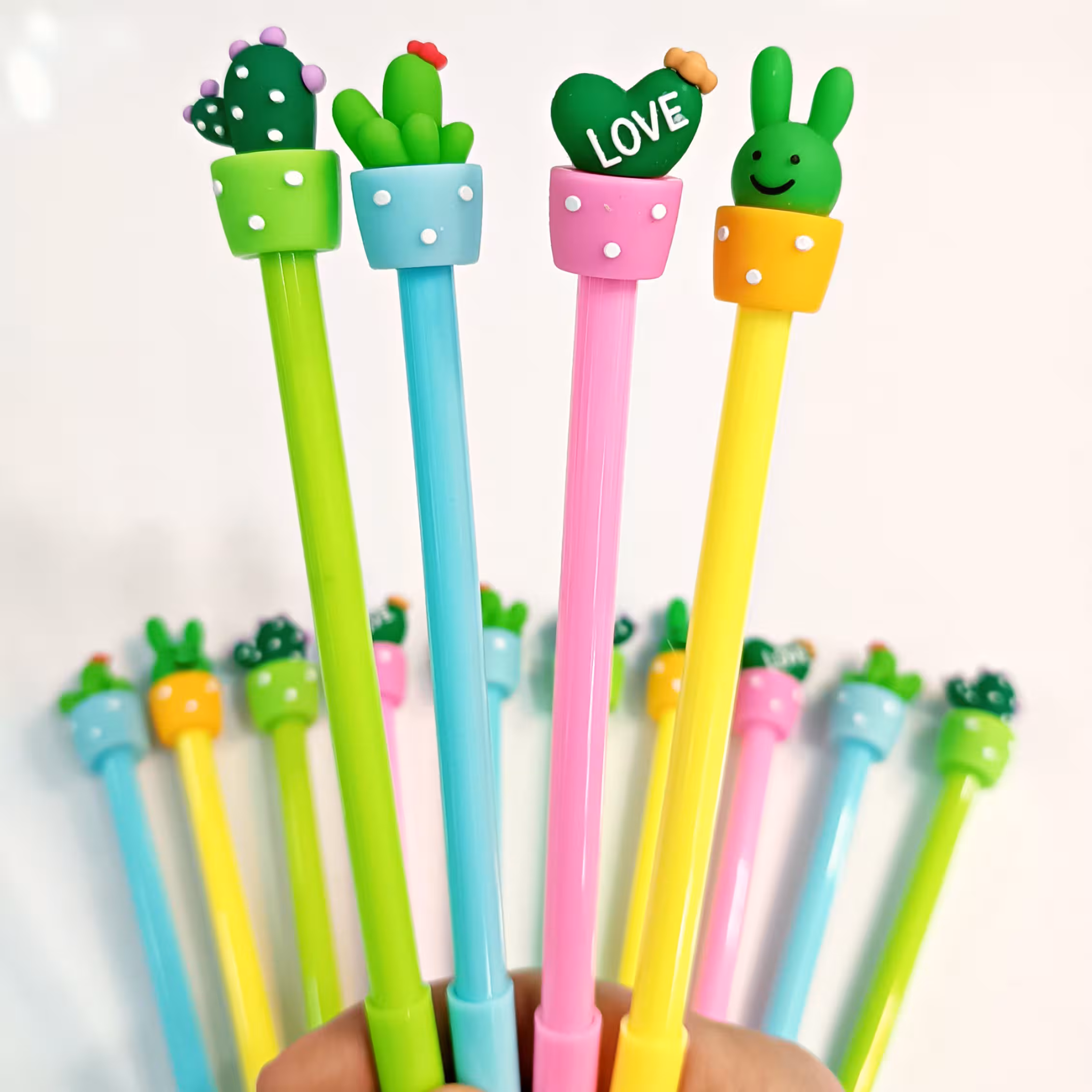 روان نویس فانتزی طرح کاکتوس دلبر باکیفیت عالی رواننویس روان نویس کاکتوس  لوازم تحریر فانتزی 