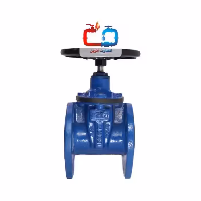 شیر فلکه کشویی چدنی زبانه لاستیکی میراب 2 اینچ