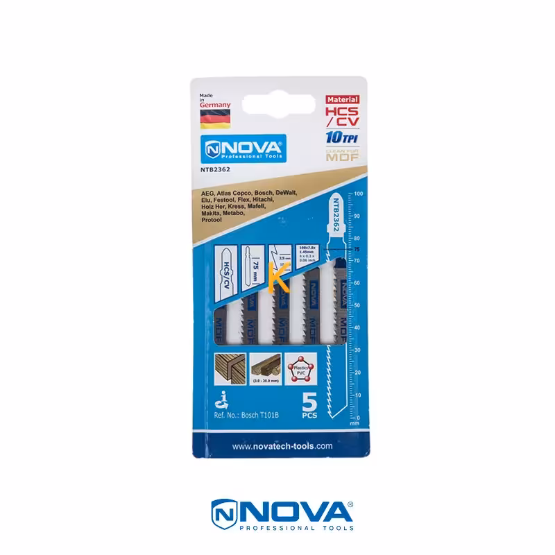 تیغه اره عمودبر مدل NTB 2362 بسته 5 عددی نووا