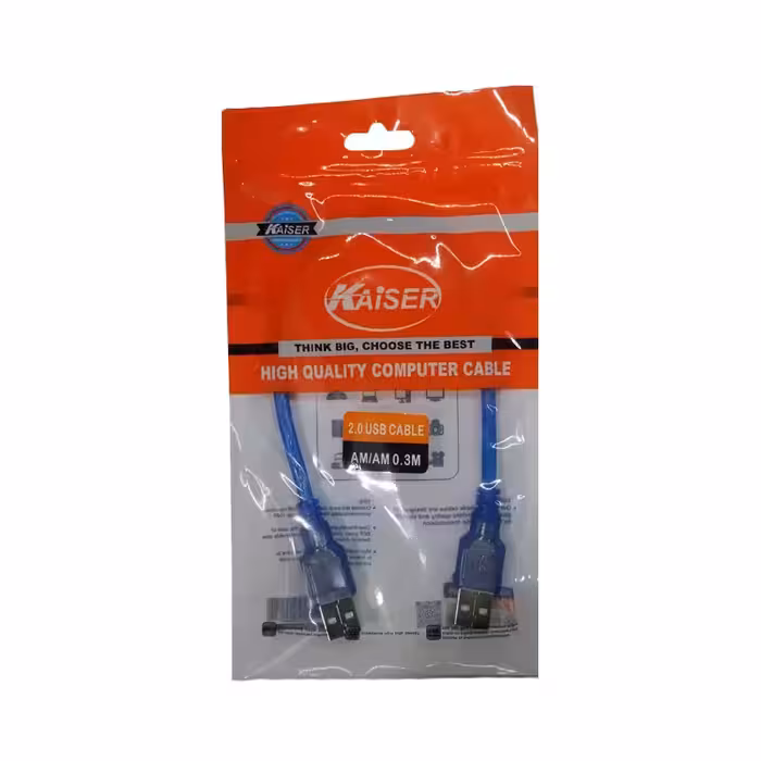 کابل لینک 30cm USB کایزر KAISER شیلدار