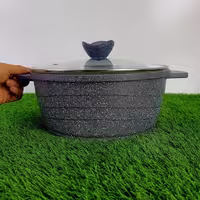 قابلمه گرانیتی سایز 26 پیلو خاکستری PILAU  مدل اسنوهپی ارسال رایگان